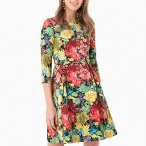 TUCKERNUCK Floral Audrey Jacquard Dress - XL